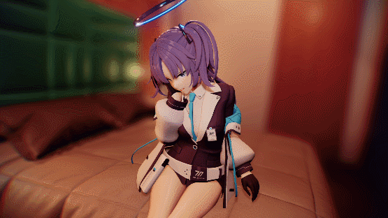 [3D同人/全动态CV][Ngon]新作：早濑优香（碧蓝档案）★肉变器的又一天，轮葌充满节奏感[500M]