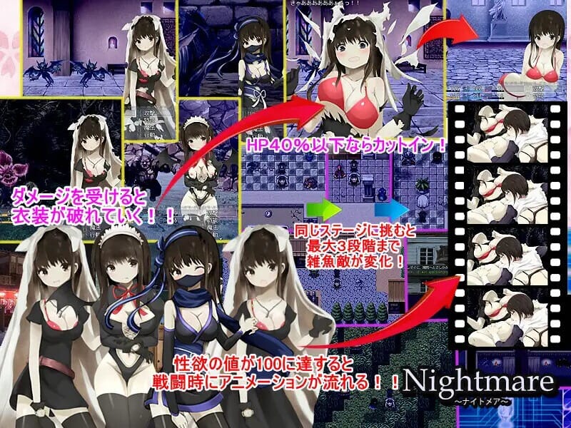 A1828[回合RPG战斗HPC]Nightmare～恶梦～Build.7741397-官中+DLC-第1张-游戏-哥特动漫王国-哥特萝莉社