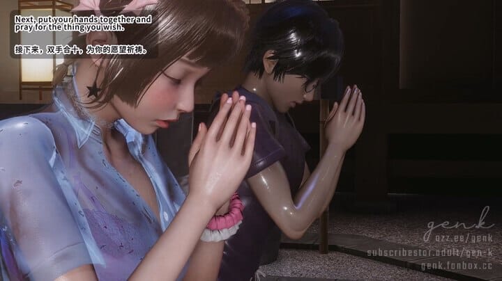 SP4 GEN.K 8月新作 彼女日志S2#03 寺庙NTR 可爱女友被猥琐老头侵犯中出-第3张-动漫-哥特动漫王国-哥特萝莉社