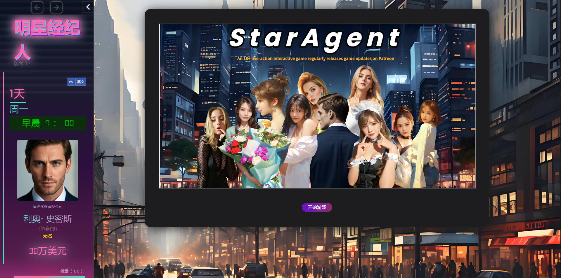 [SLG/真人/HTML] 明星经纪人/Star Agent Ver1.3 浏览器汉化 [2.3G/FM/WY]-第1张-游戏-次元小屋-ACG交流分享论坛