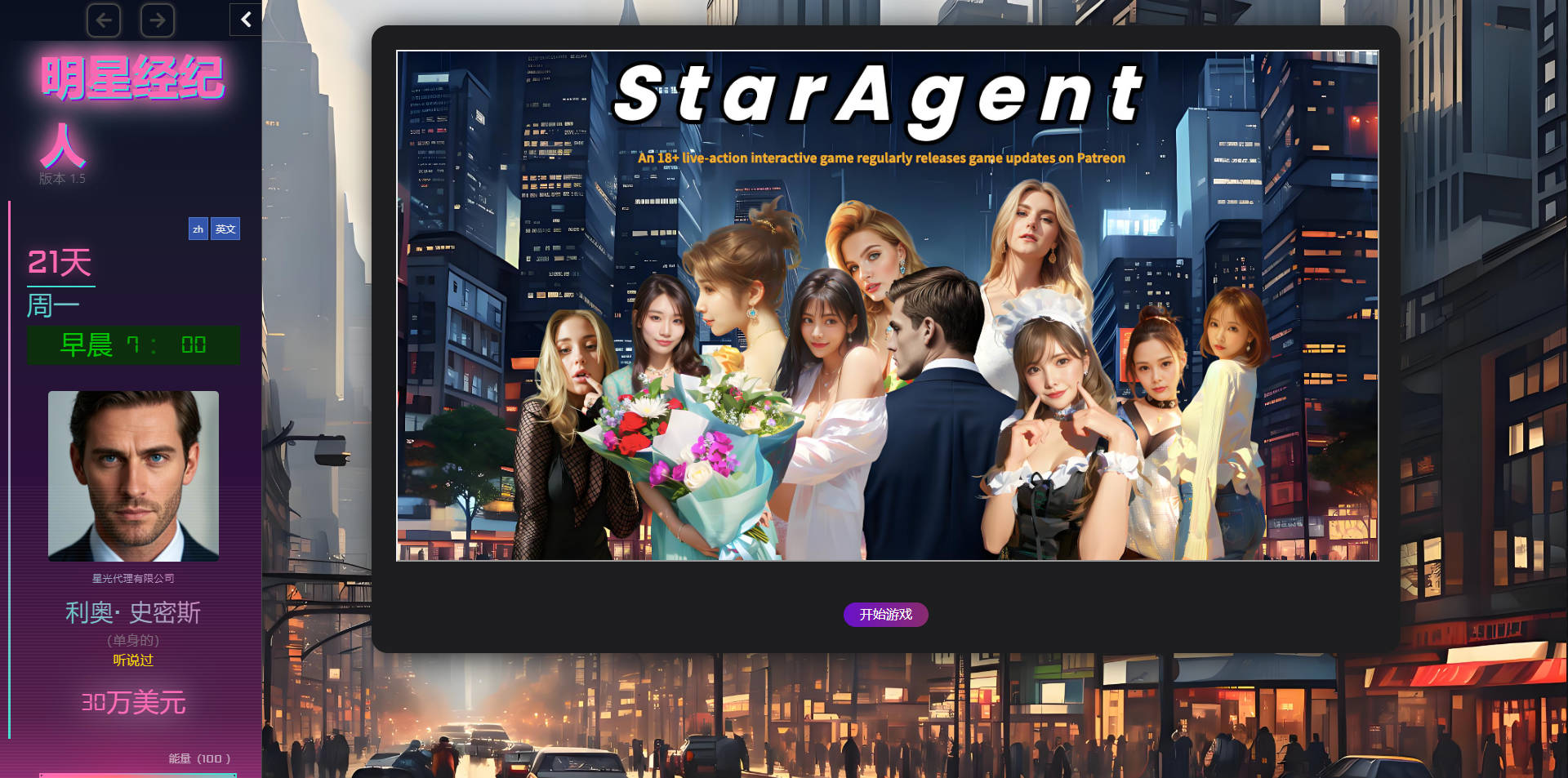 [SLG/真人/HTML] 明星经纪人/Star Agent Ver1.4 浏览器汉化 [2.3G/FM/WY]-第1张-游戏-次元小屋-ACG交流分享论坛