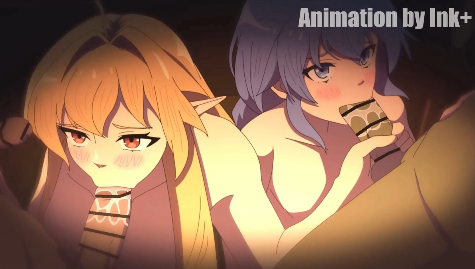 【2D】【同人动画】【熟肉】【ink+】【无职转生】 Elinalise and Roxy 【210M/UC】