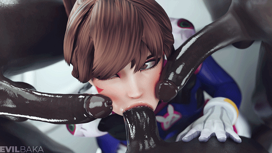 【3D/无修/CV】 Evilbaka 1-6月新作:D.Va+雾子 性感御姐黑色巨根激情 【1.2G/UC】