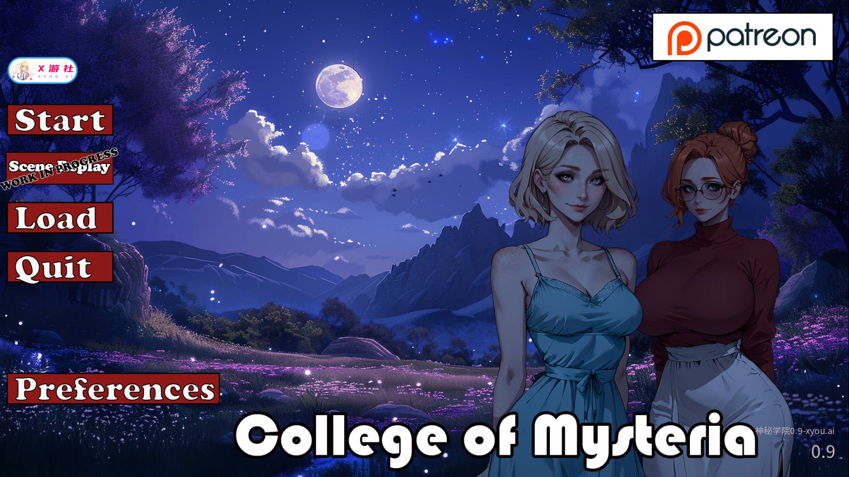 [SLG/汉化/NTR] 神秘学院/College of Mysteria Ver0.9 AI汉化 [1G/FM/WY]