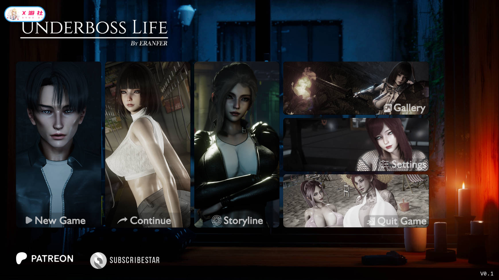 [SLG/汉化/冻泰] 副守仁升/Underboss Life Ver0.1 AI汉化 [528M/FM/WY]-第1张-游戏-飞雪论坛-ACG交流分享论坛