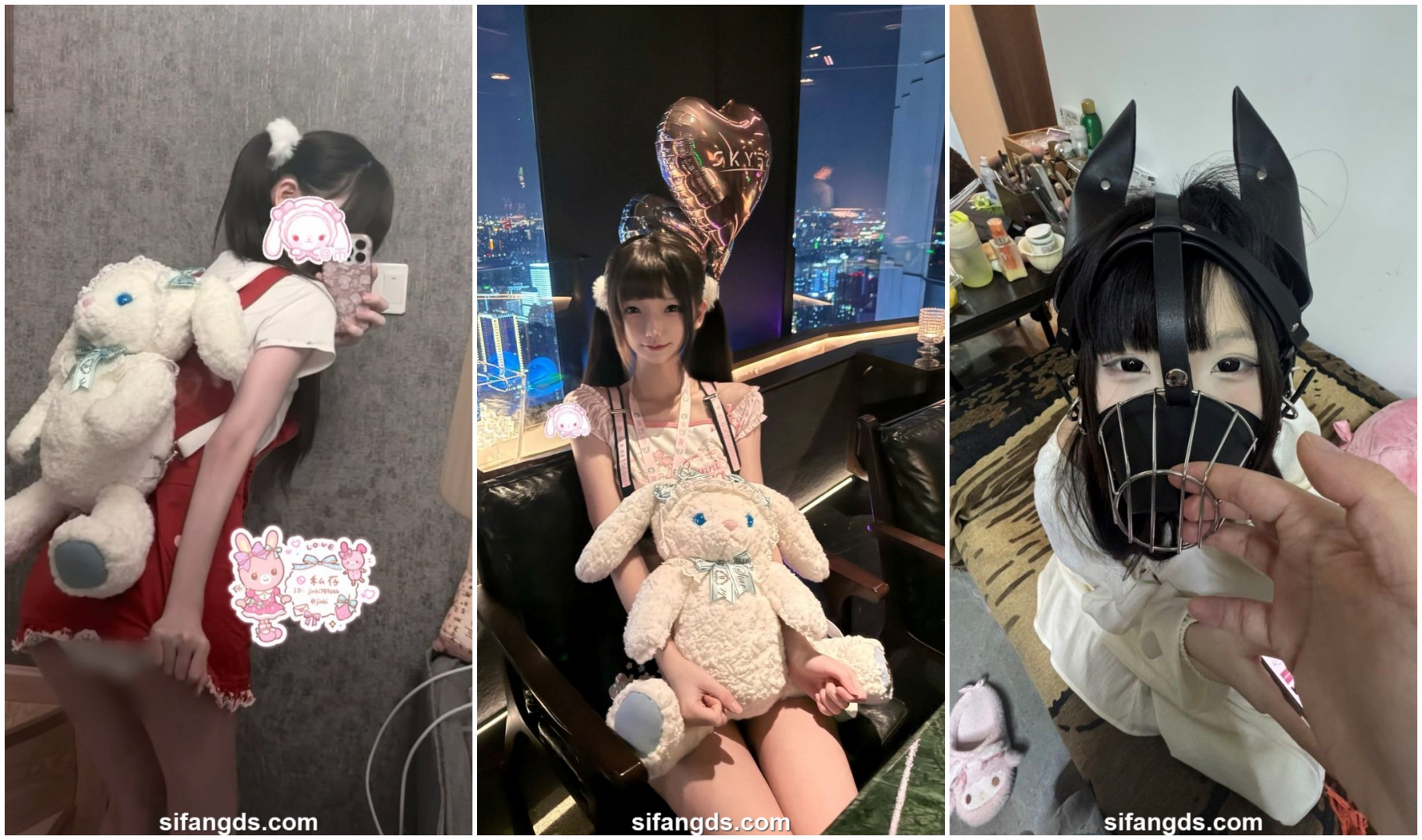 ⭐【重磅】推特极品清纯神颜露脸博主【金币崽】与金主爸爸3P 55V