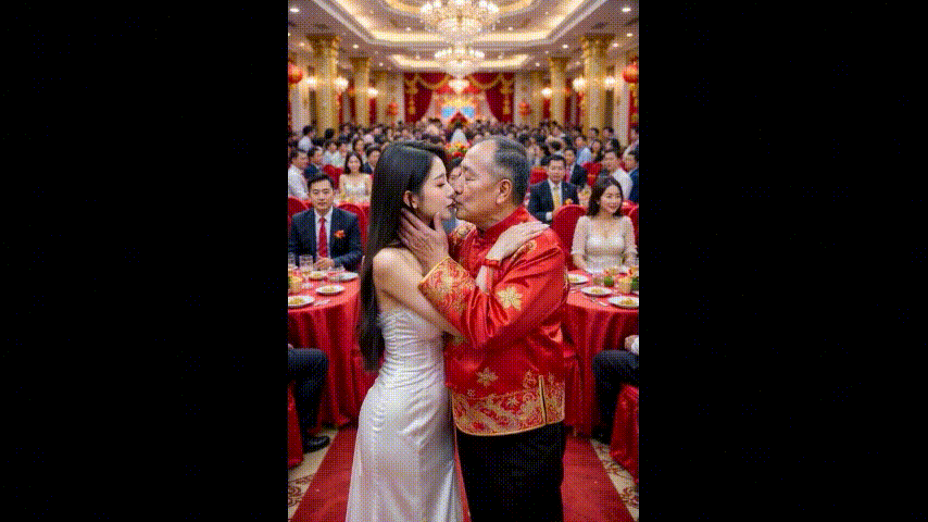 【AI真实系列】超级重磅老头乐、肥胖佬等 第4弹 女神与各种猥琐男湿吻！ 配图5