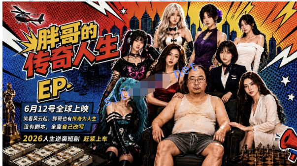[MP4/512MB]AI真人短剧 《胖哥的传奇人生》第1~8合集
