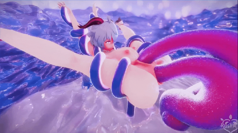 3D RusYAX 7月16 原神 史莱姆X甘雨 Ganyu X Slime 动漫视频