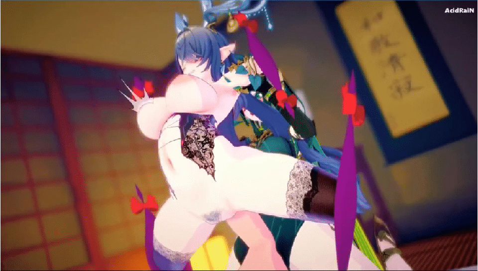 MMD AcidRaiN 8月20新作 Re194 原神特殊角色 菈乌玛X奈芙尔 动漫视频 PC端 更新版